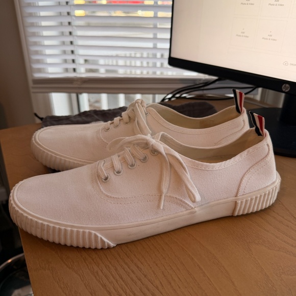 Thom Browne Canvas Heritage Sneakers - Picture 8 of 8